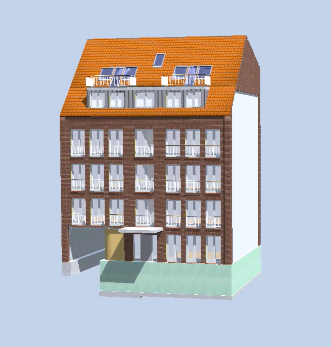 Visualisierung für den Bau eines Wohnhauses