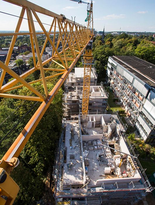 Baustelle von Peter Ahrens Bauunternehmen in Hamburg
