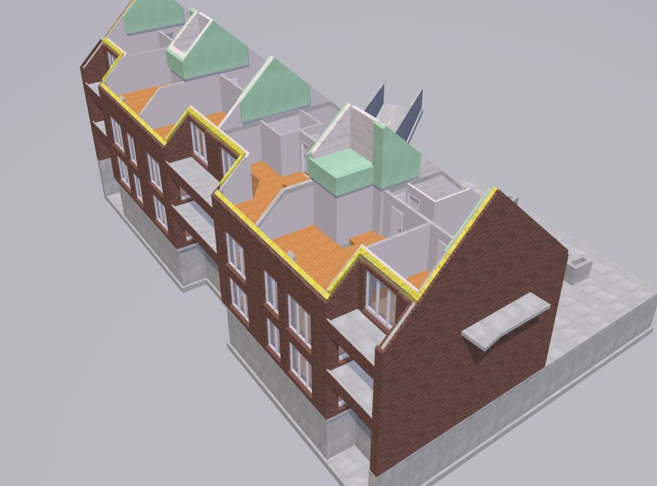 Building Information Model eines Mehrfamilienhauses
