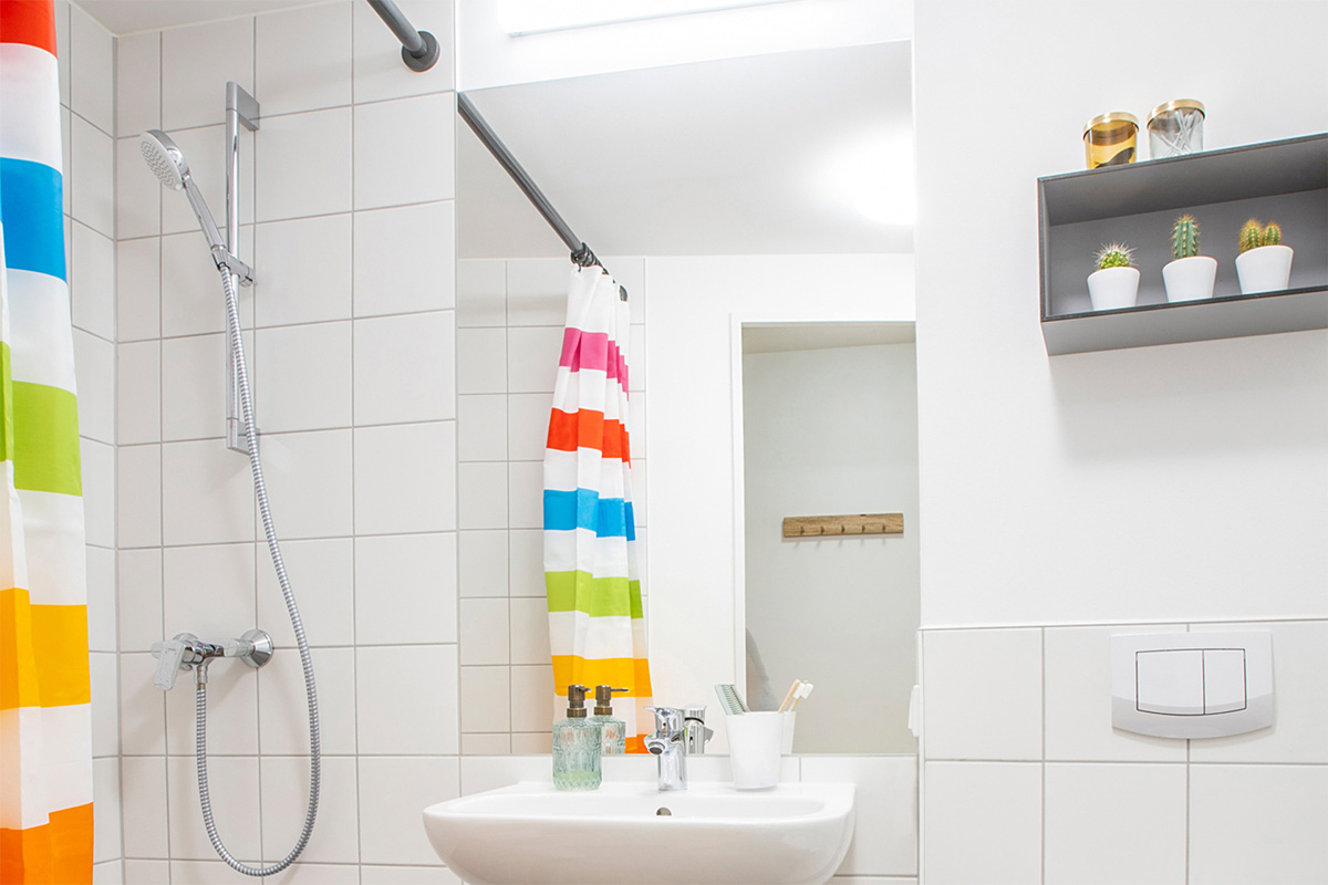 Innenansicht Fertigmodul Badezimmer