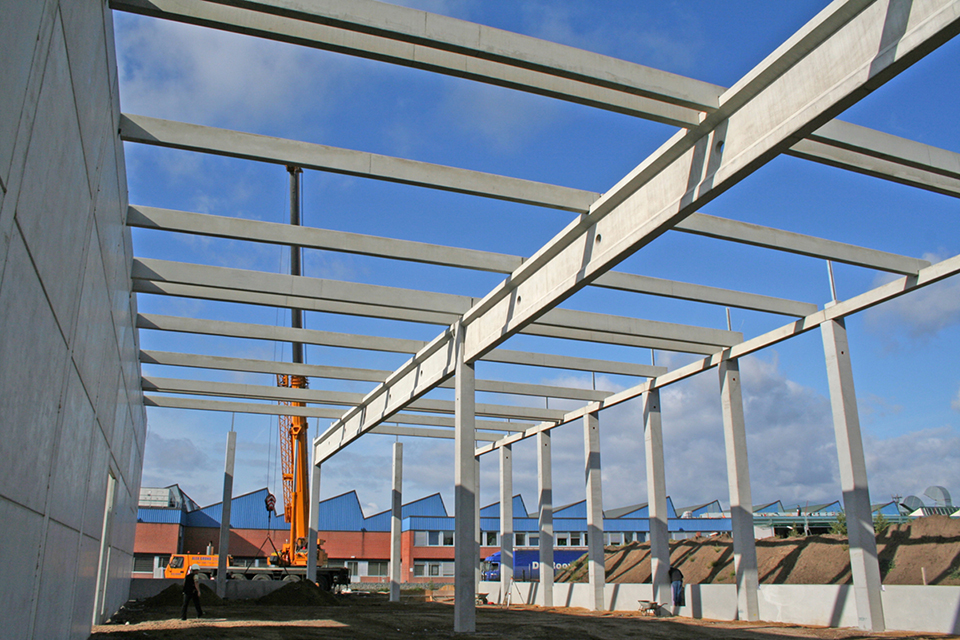 Gewerbebau-Baustelle in Hamburg