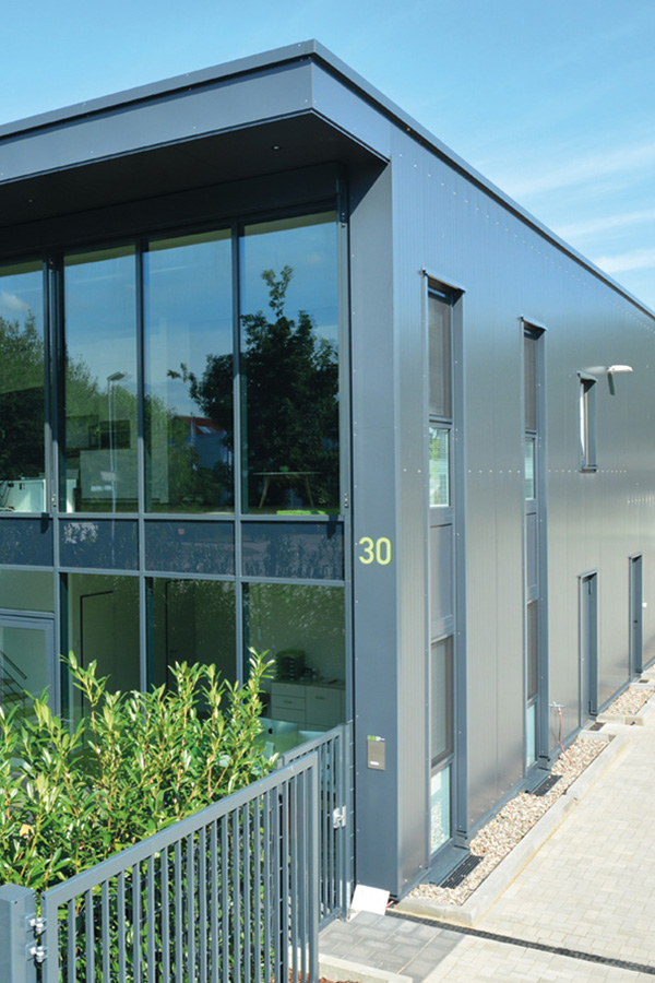 Hochbau Projekt einer Halle