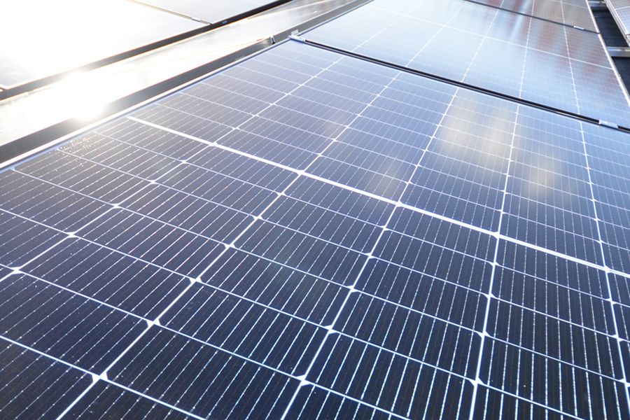 Green Building mit Photovoltaik Anlage