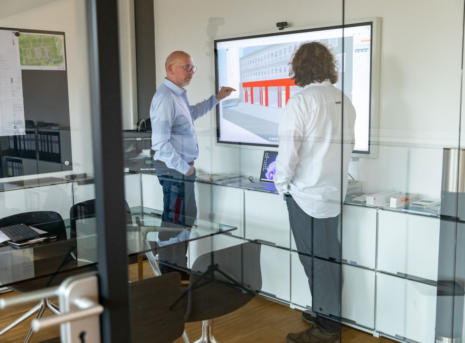 Team Besprechung einer BIM Planung